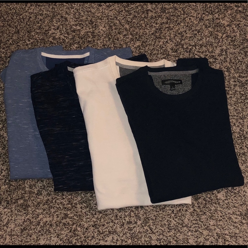 🔴1 Men’s Premium Long Sleeve Micro-Waffle Thermal